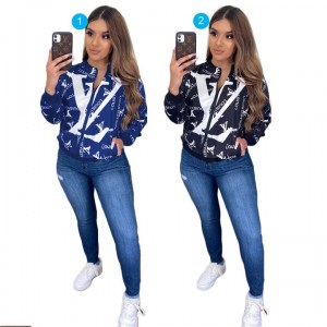 Реплика на едро на нов дизайнерски комплект от 2 части дамско облекло